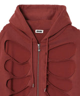 Shoulderless Hoodie Cut-Out Red-AVAVAV-Forget-me-nots Online Store