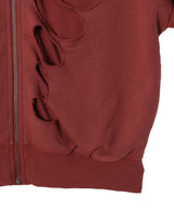 Shoulderless Hoodie Cut-Out Red-AVAVAV-Forget-me-nots Online Store