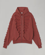 Shoulderless Hoodie Cut-Out Red-AVAVAV-Forget-me-nots Online Store