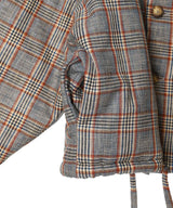 Jacket Checked Brown-AVAVAV-Forget-me-nots Online Store