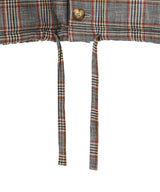 Jacket Checked Brown-AVAVAV-Forget-me-nots Online Store