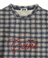 T-Shirt Checked Blue-AVAVAV-Forget-me-nots Online Store