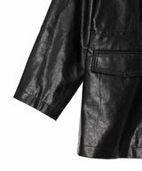 Fake Leather Jacket-Forget-me-nots-Forget-me-nots Online Store