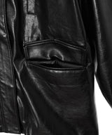 Fake Leather Jacket-Forget-me-nots-Forget-me-nots Online Store