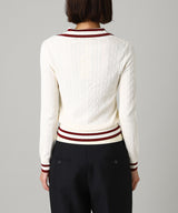 Long Sleeve Knit Polo-Forget-me-nots-Forget-me-nots Online Store