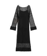 Knit Maxi Onepiece-Forget-me-nots-Forget-me-nots Online Store