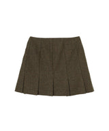 Wool Mini Skirt-Forget-me-nots-Forget-me-nots Online Store