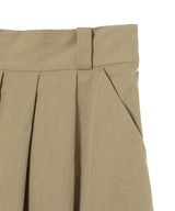 Baloon Pleats Belted Skirt-Forget-me-nots-Forget-me-nots Online Store