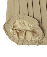 Baloon Pleats Belted Skirt-Forget-me-nots-Forget-me-nots Online Store