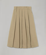 Baloon Pleats Belted Skirt-Forget-me-nots-Forget-me-nots Online Store