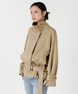 Short Trench Coat-Forget-me-nots-Forget-me-nots Online Store