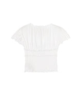 【Coming Soon】Gathered Mini Tee With Corset-Forget-me-nots-Forget-me-nots Online Store