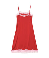 【Coming Soon】Satin Lace Onepiece-Forget-me-nots-Forget-me-nots Online Store