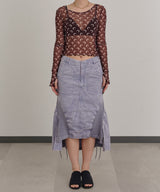 Pigment Dye Skirt-Forget-me-nots-Forget-me-nots Online Store