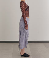 Pigment Dye Skirt-Forget-me-nots-Forget-me-nots Online Store