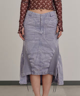 Pigment Dye Skirt-Forget-me-nots-Forget-me-nots Online Store