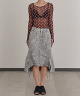 Pigment Dye Skirt-Forget-me-nots-Forget-me-nots Online Store