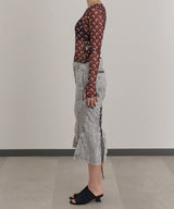 Pigment Dye Skirt-Forget-me-nots-Forget-me-nots Online Store