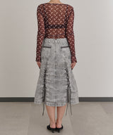 Pigment Dye Skirt-Forget-me-nots-Forget-me-nots Online Store