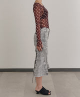 Pigment Dye Skirt-Forget-me-nots-Forget-me-nots Online Store