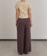 2 Tucks Wide Slacks-Forget-me-nots-Forget-me-nots Online Store