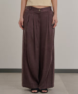 2 Tucks Wide Slacks-Forget-me-nots-Forget-me-nots Online Store