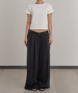 2 Tucks Wide Slacks-Forget-me-nots-Forget-me-nots Online Store