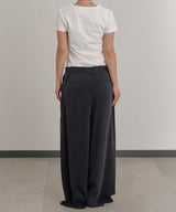 2 Tucks Wide Slacks-Forget-me-nots-Forget-me-nots Online Store