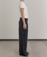 2 Tucks Wide Slacks-Forget-me-nots-Forget-me-nots Online Store