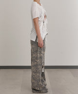 Leopard Damaged Denim-Forget-me-nots-Forget-me-nots Online Store