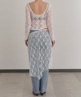 Lace Skirt-Forget-me-nots-Forget-me-nots Online Store