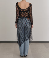 Lace Skirt-Forget-me-nots-Forget-me-nots Online Store