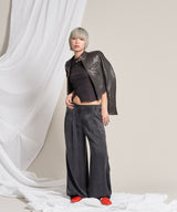 2 Tucks Wide Slacks-Forget-me-nots-Forget-me-nots Online Store