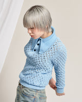 Lace Knit Polo Shirt-TOGA PULLA-Forget-me-nots Online Store