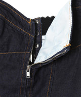 Lace Up Denim Bustier-FETICO-Forget-me-nots Online Store