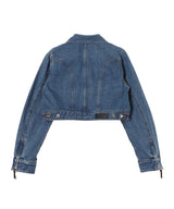 Lace Up Denim Jacket-FETICO-Forget-me-nots Online Store