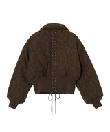 Floral Jacquard Bomber Jacket-FETICO-Forget-me-nots Online Store