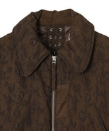 Floral Jacquard Bomber Jacket-FETICO-Forget-me-nots Online Store