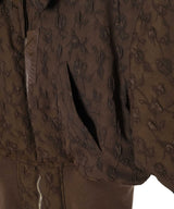 Floral Jacquard Bomber Jacket-FETICO-Forget-me-nots Online Store