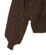 Floral Jacquard Bomber Jacket-FETICO-Forget-me-nots Online Store