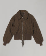 Floral Jacquard Bomber Jacket-FETICO-Forget-me-nots Online Store