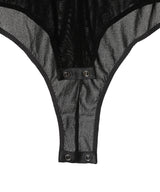 Velvet Tulle Turtleneck Bodysuit-FETICO-Forget-me-nots Online Store