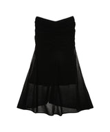 Velvet Tulle Gathered Skirt-FETICO-Forget-me-nots Online Store