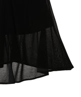 Velvet Tulle Gathered Skirt-FETICO-Forget-me-nots Online Store