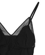 Velour Paneled Bodysuit-FETICO-Forget-me-nots Online Store