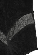 Velour Paneled Bodysuit-FETICO-Forget-me-nots Online Store