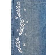 Embroidered Straight Jeans-FETICO-Forget-me-nots Online Store
