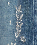 Embroidered Straight Jeans-FETICO-Forget-me-nots Online Store