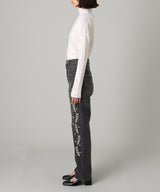 Embroidered Straight Jeans-FETICO-Forget-me-nots Online Store