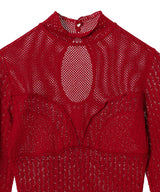 Lace-Knit Bodysuit-FETICO-Forget-me-nots Online Store